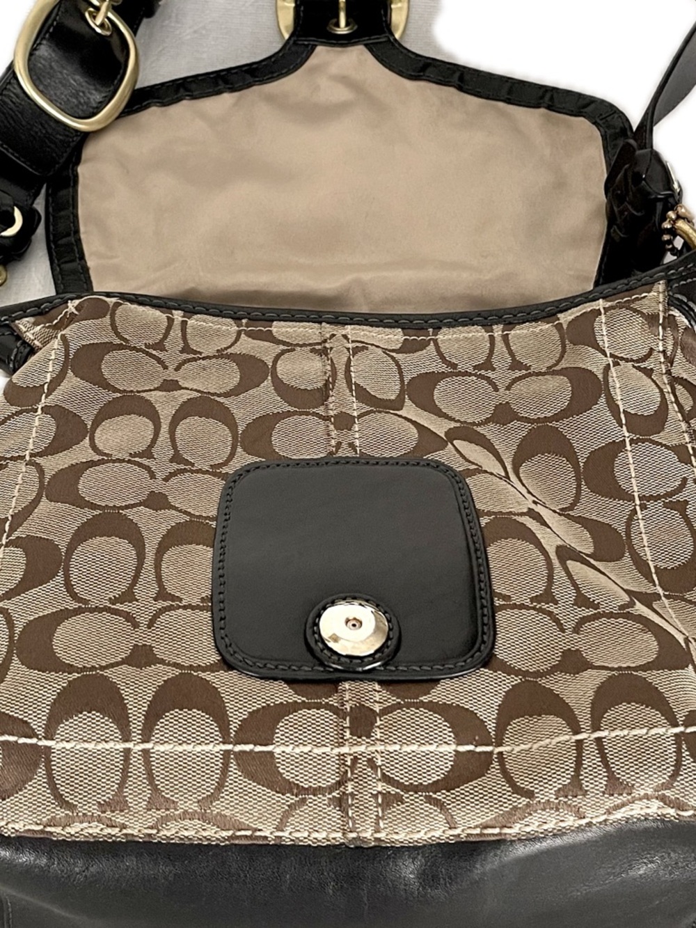 Coach Bleecker Legacy Signature Jacquard &  Leather Crossbody - Picture 4 of 15